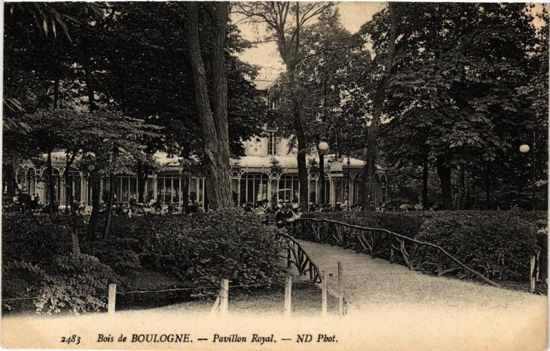 Carte postale ancienne Bois de Boulogne - Pavillon Royal à Paris 16e