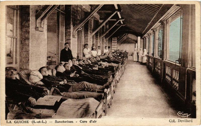 Carte postale ancienne La Guiche - Sanatorium - Cure d'air à La Guiche