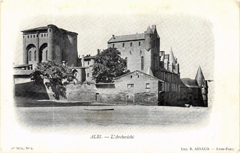 Carte postale ancienne Albi - L'Archeveche à Albi