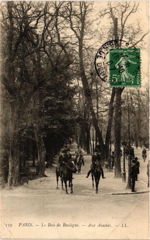 Carte postale ancienne Le Bois de Boulogne - Aux Acacias à Paris 16e