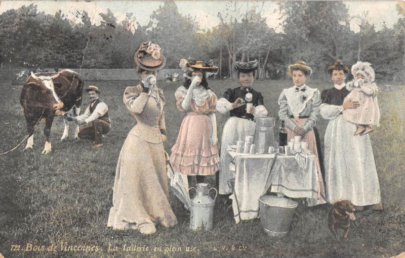 Carte postale ancienne Paris - Bois De Vincennes - La Laiterie En Plein Air à Paris