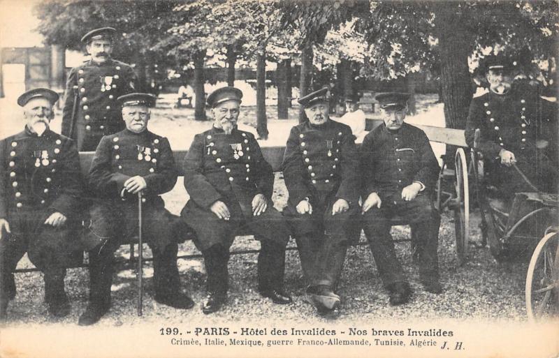 Carte postale ancienne Paris - Hotel Des Invalides - Nos Braves Invalides à Paris