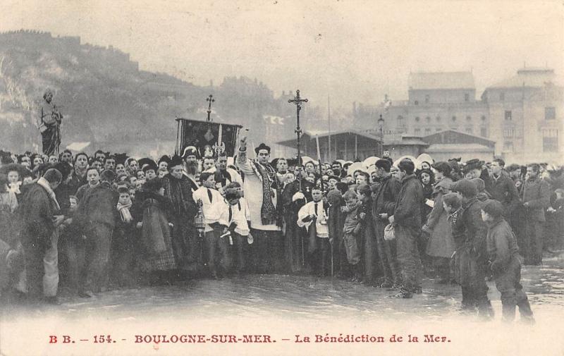 Carte postale ancienne Boulogne Sur Mer - La Benediction De La Mer à Boulogne-sur-Mer