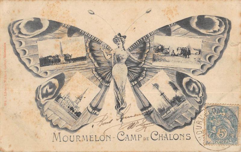 Carte postale ancienne Mourmelon - Camp De Chalons