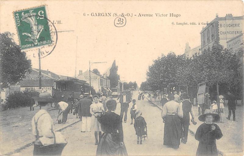 Carte postale ancienne Gargan - Avenue Victor Hugo