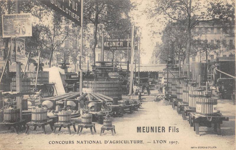 Carte postale ancienne Lyon - Concours National D'Agriculture - Lyon 1907 - Meunier Fils à Lyon