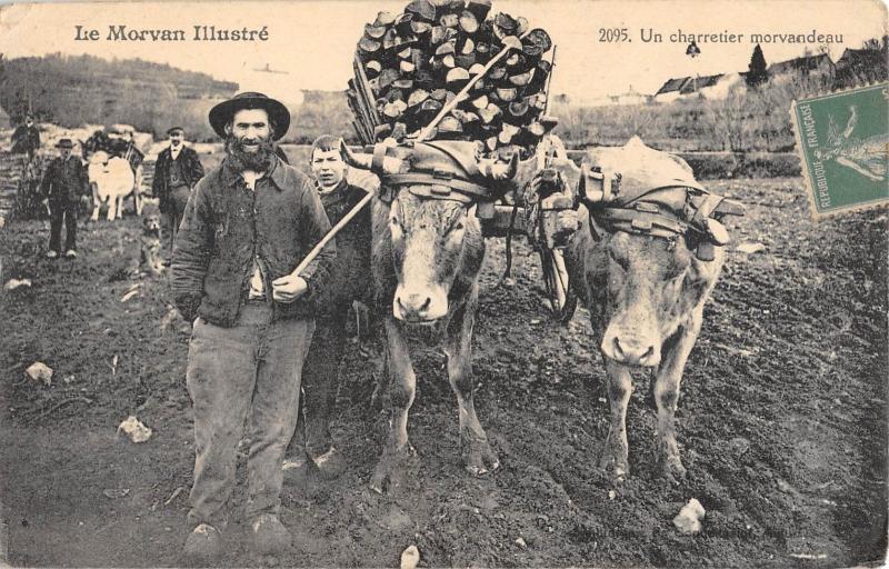 Carte postale ancienne Le Morvan Illustre - Un Charretier Morvandeau