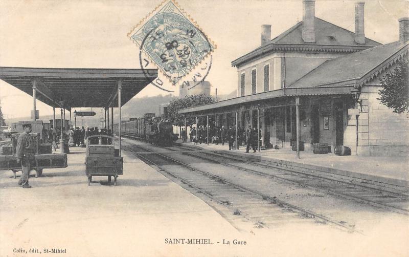 Carte postale ancienne Saint Mihiel - La Gare à Saint-Mihiel