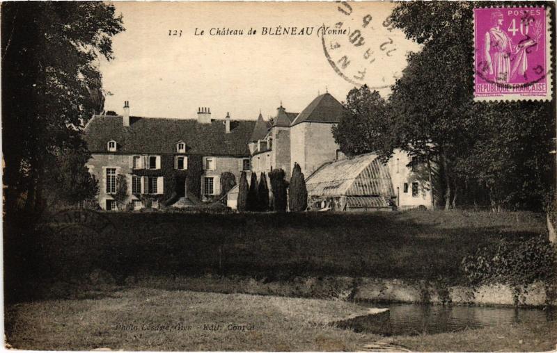 Carte postale ancienne Bleneau le chateau