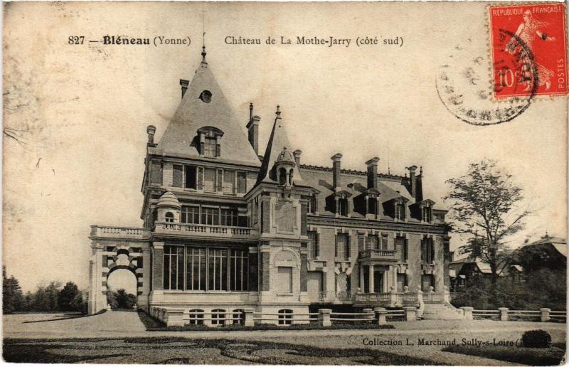 Carte postale ancienne Bleneau Chateau de la Mothe Jarry