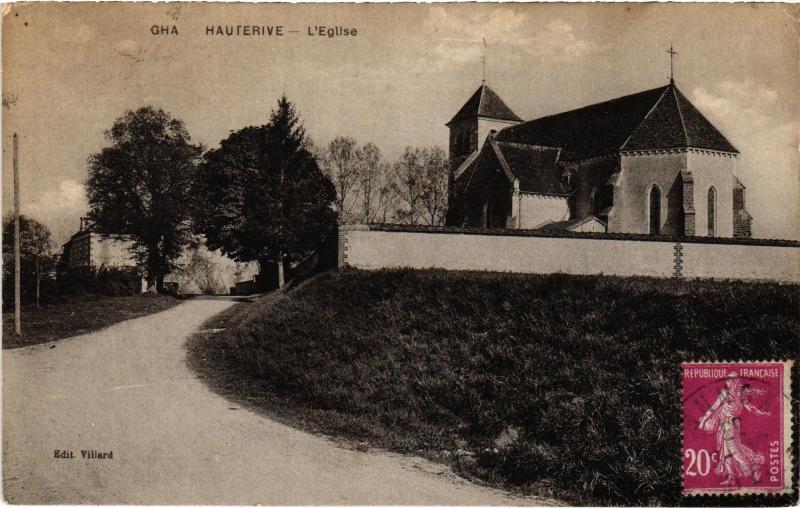 Carte postale ancienne Hauterive eglise à Hauterive