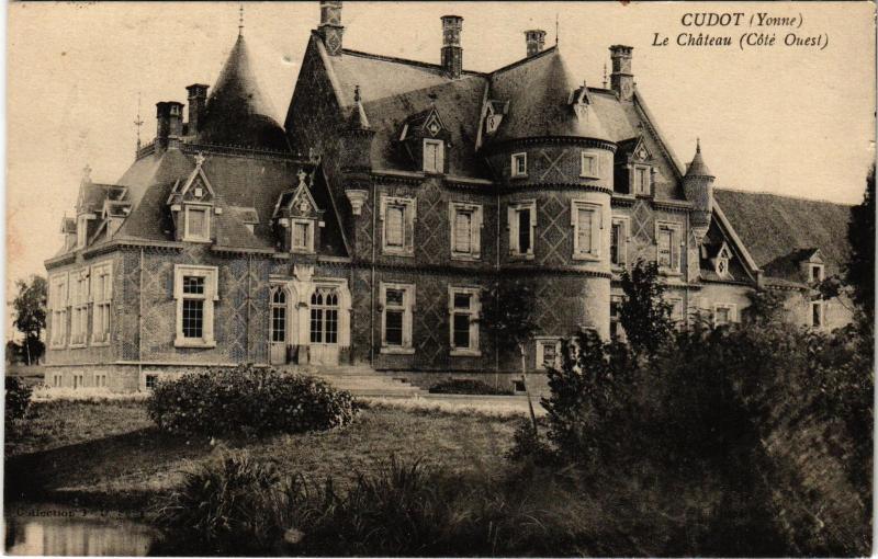 Carte postale ancienne Cudot le chateau à Cudot