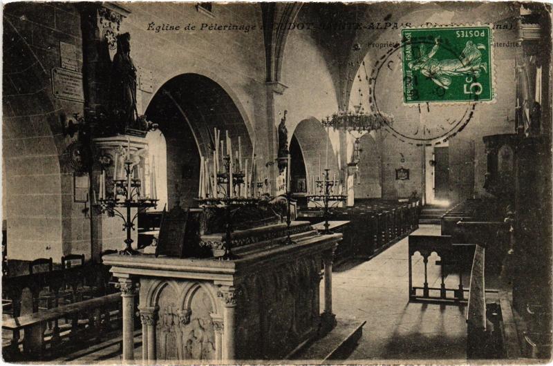 Carte postale ancienne Cudot eglise de Pelerinage à Cudot