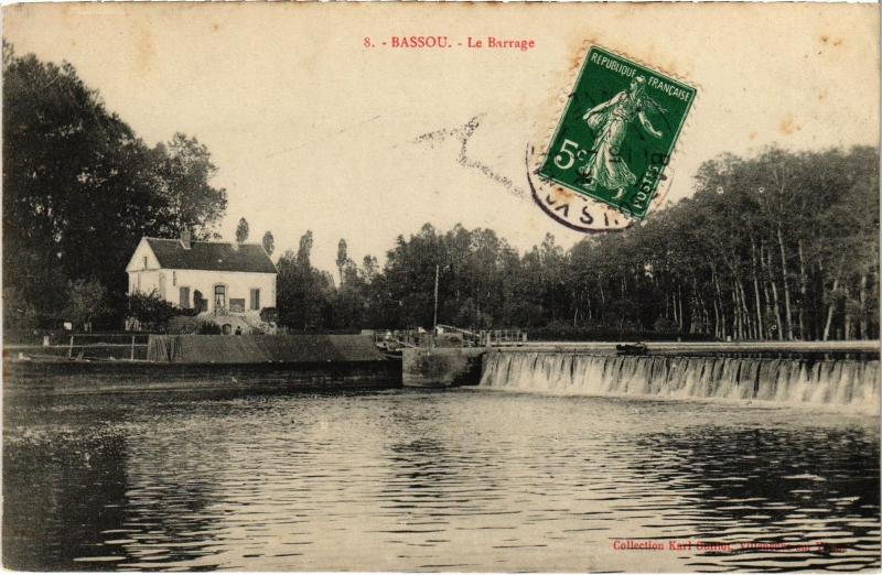 Carte postale ancienne Bassou le Barrage à Bassou