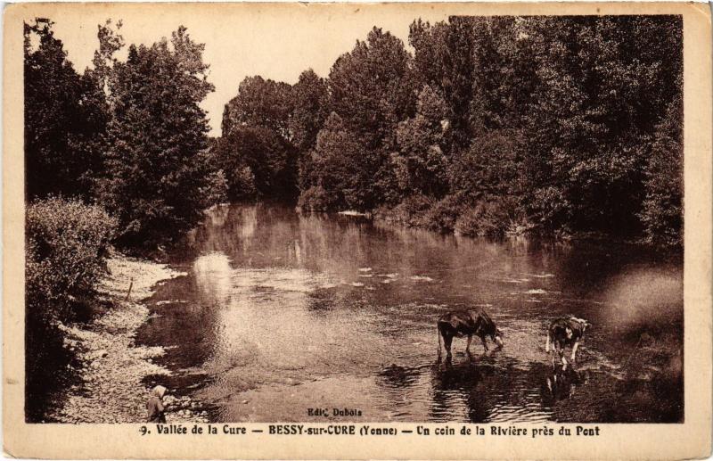 Carte postale ancienne Bessy un coin de la Riviere