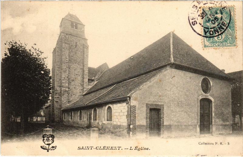 Carte postale ancienne St Clement Eglise