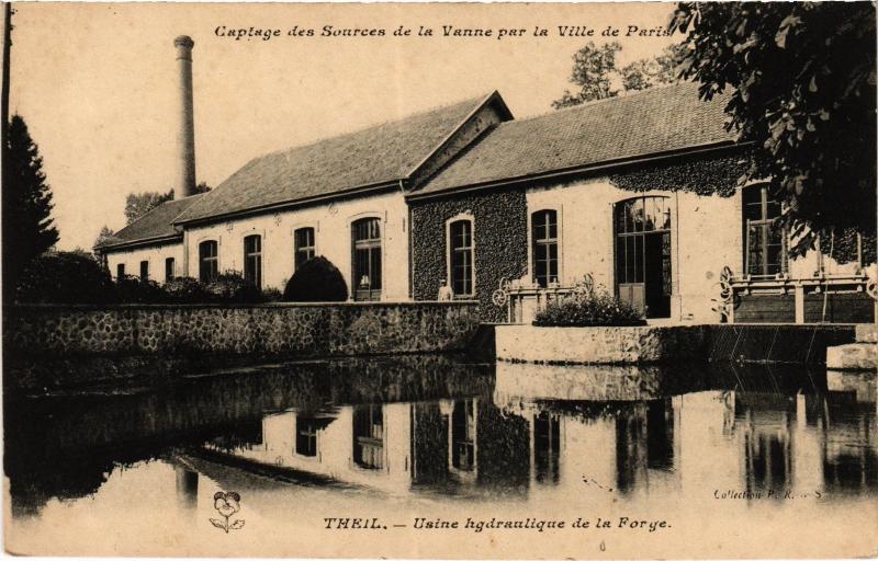 Carte postale ancienne Theil usine hydraulique de la Forge
