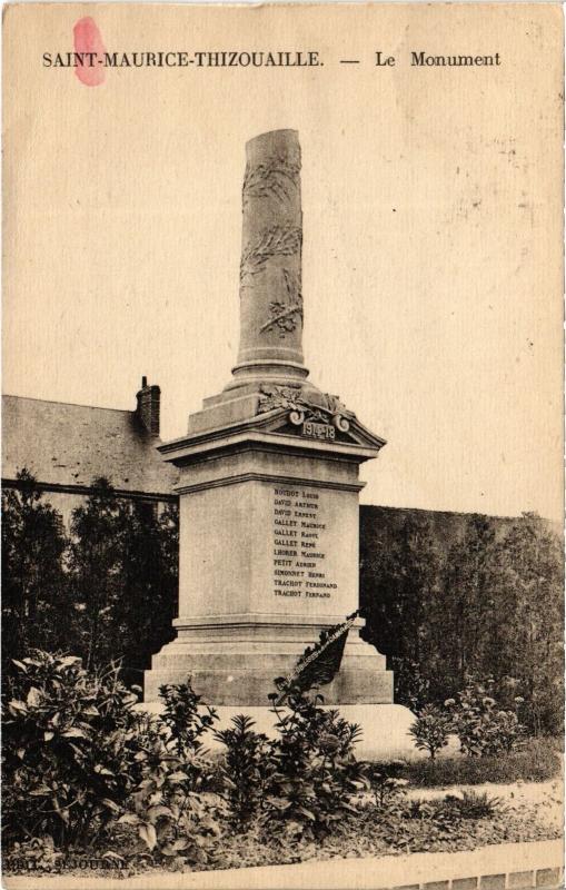 Carte postale ancienne St Maurice le Monument