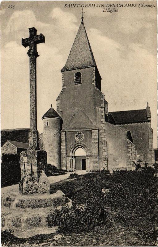 Carte postale ancienne St Germain eglise