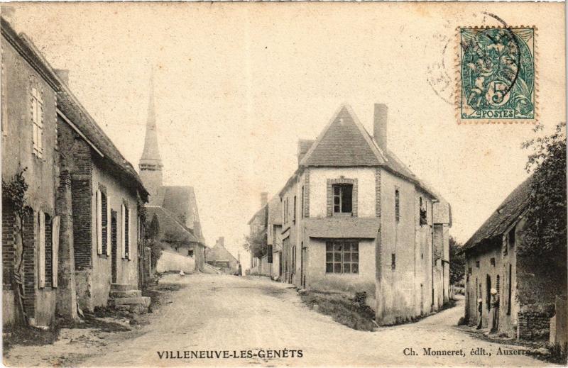 Carte postale ancienne Villeneuve les Genets