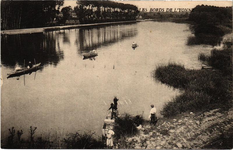 Carte postale ancienne Bords de l'Yonne