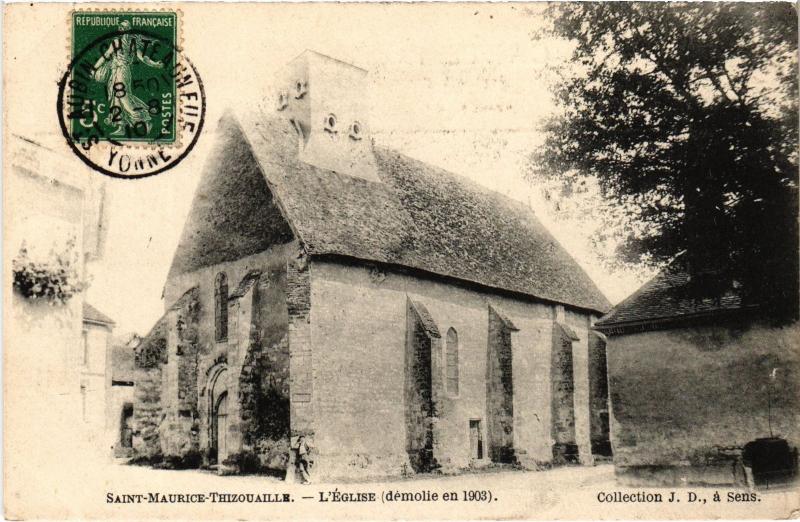 Carte postale ancienne St Maurice eglise