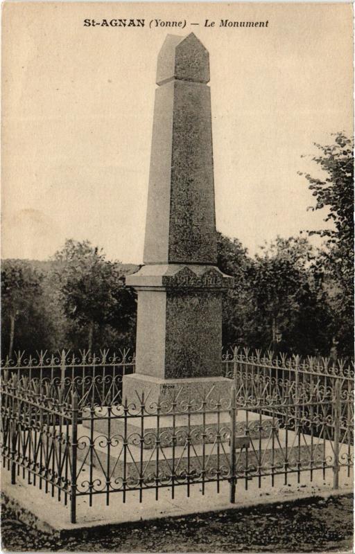 Carte postale ancienne St Agnan le Monument