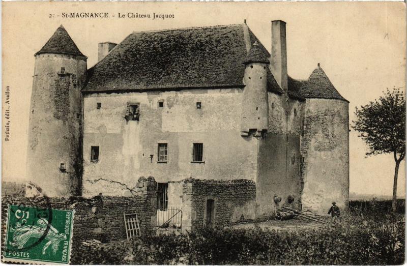 Carte postale ancienne St Magnance Chateau Jacquot