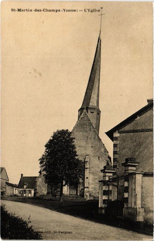 Carte postale ancienne St Martin eglise