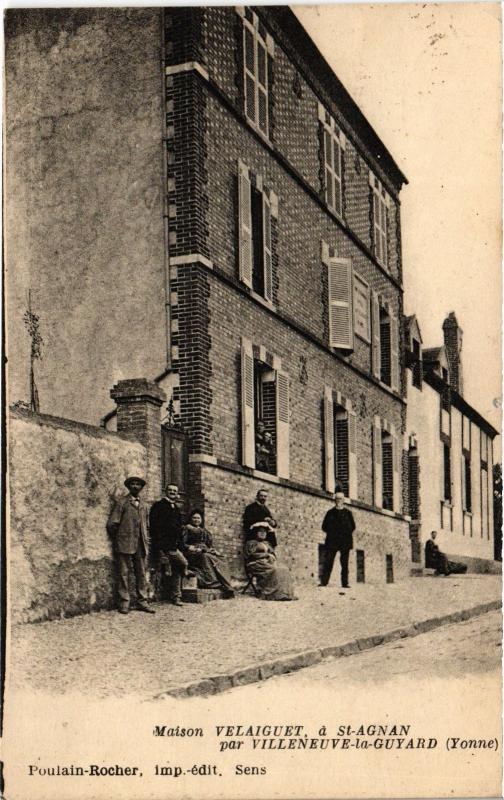 Carte postale ancienne St Agnan Maison Velaiguet