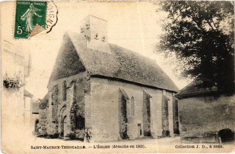 Carte postale ancienne St Maurice eglise
