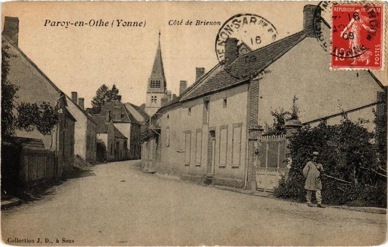 Carte postale ancienne Paroy en Othe Cote de Brienon à Paroy-en-Othe