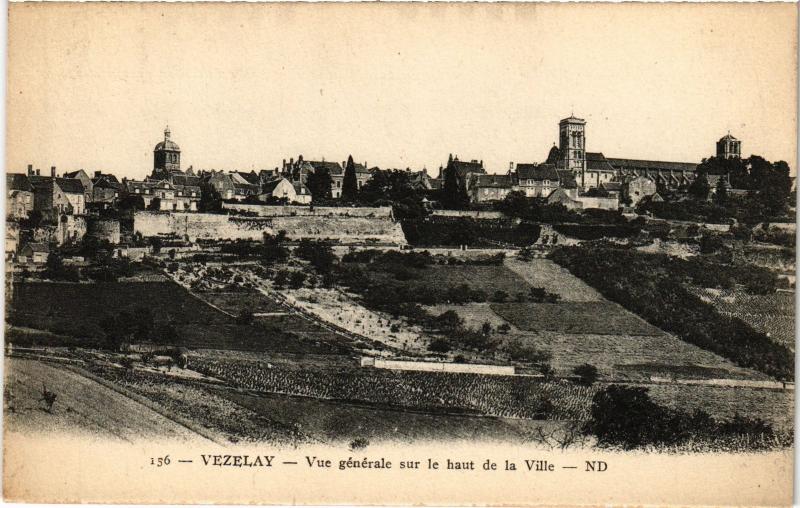 Carte postale ancienne Vezelay vue generale