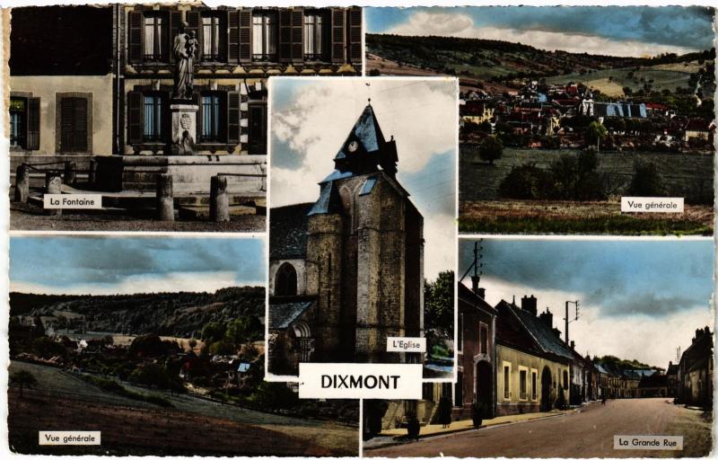 Carte postale ancienne Dixmont souvenir à Dixmont