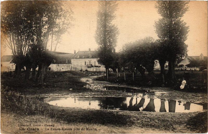 Carte postale ancienne Crain Fausse Riviere à Crain