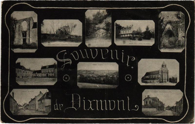 Carte postale ancienne Dixmont souvenir à Dixmont