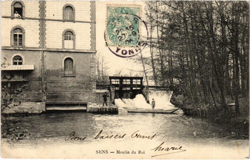 Carte postale ancienne Sens Moulin du Roi