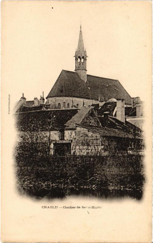 Carte postale ancienne Chablis Chateau de Saint-Martin à Chablis