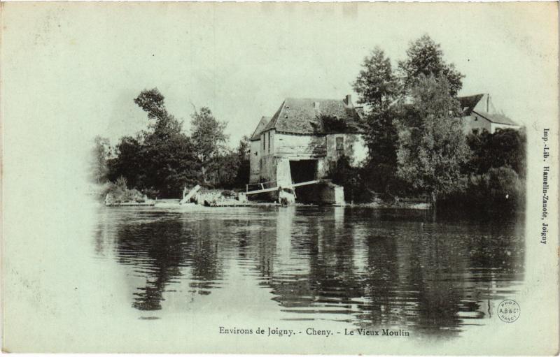 Carte postale ancienne Cheny le moulin à Cheny