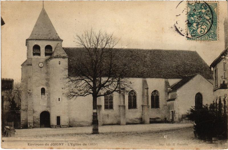 Carte postale ancienne Cheny Eglise à Cheny