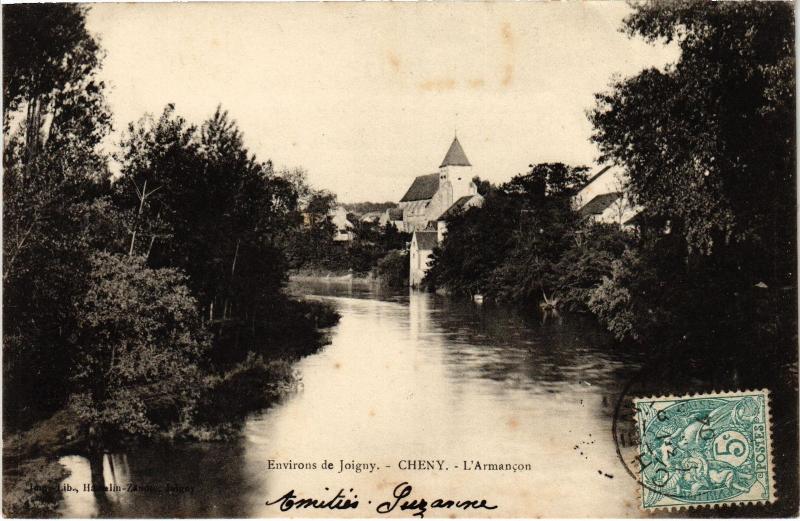 Carte postale ancienne Cheny Armancon à Cheny