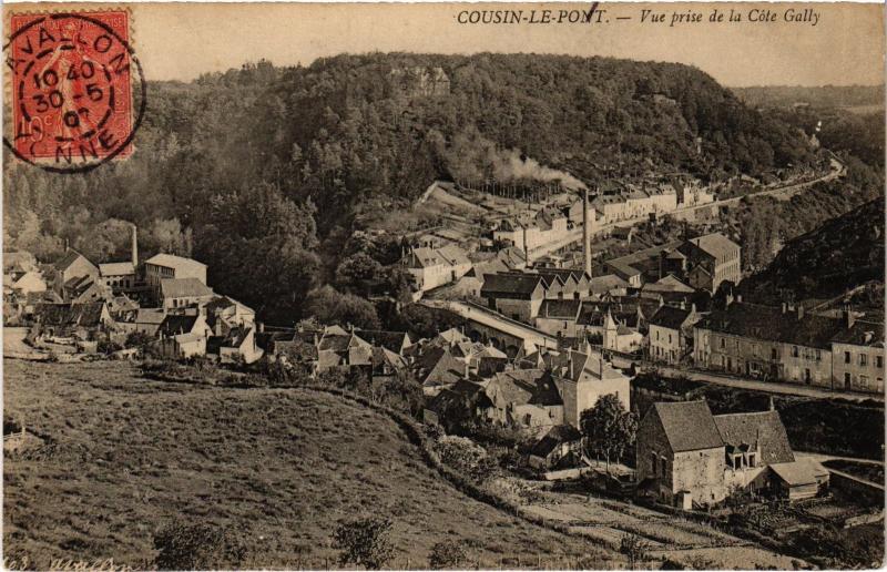 Carte postale ancienne Avallon Cousin le Pont à Avallon
