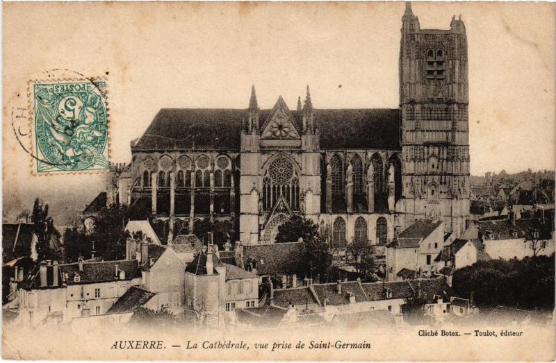Carte postale ancienne Auxerre Cathedrale à Auxerre