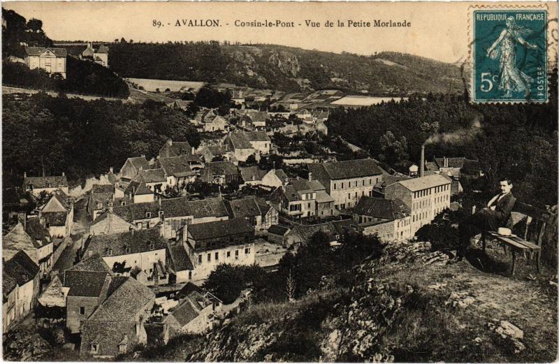 Carte postale ancienne Avallon Cousin le Pont à Avallon