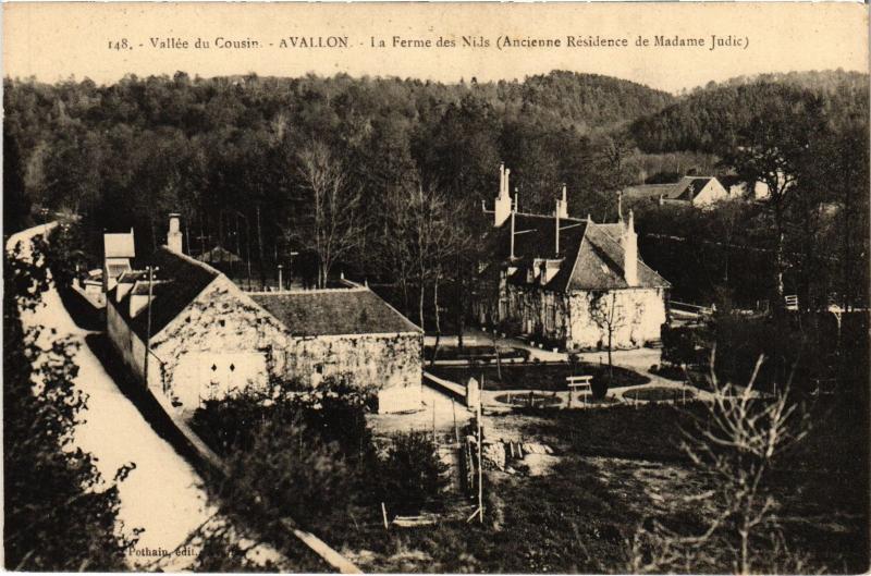 Carte postale ancienne Avallon Fermes des Nids à Avallon
