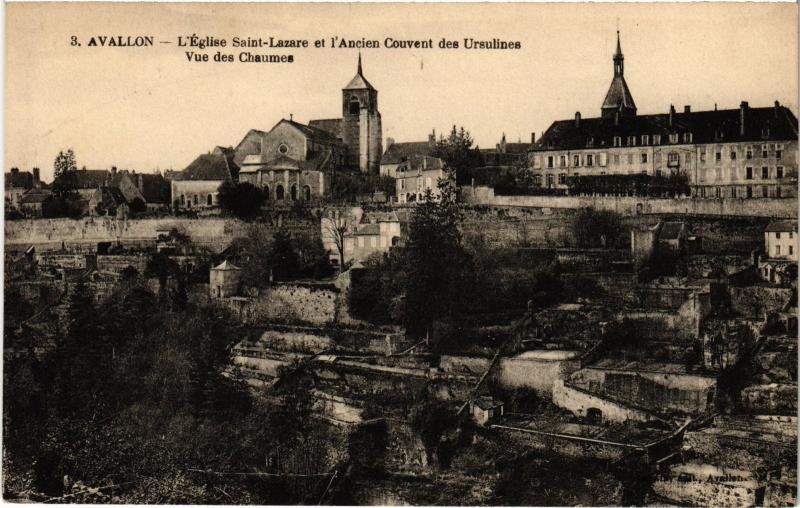 Carte postale ancienne Avallon Eglise Saint-Lazare à Avallon