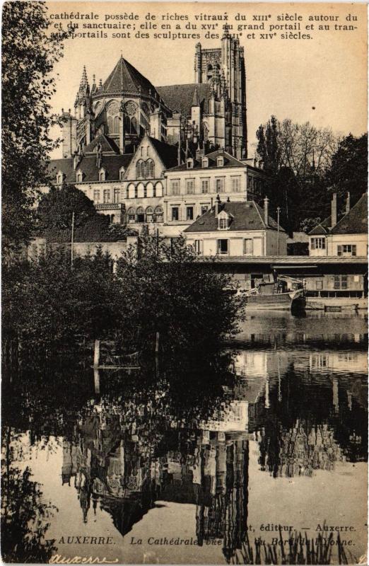 Carte postale ancienne Auxerre Cathedrale à Auxerre