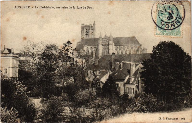 Carte postale ancienne Auxerre Cathedrale à Auxerre