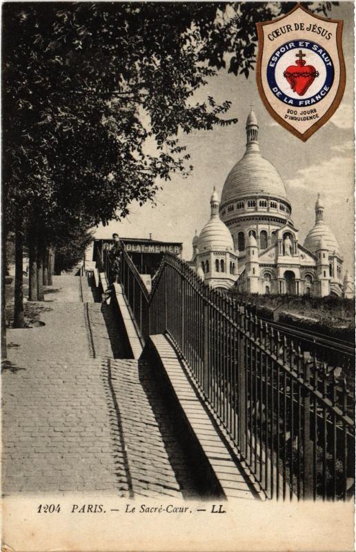 Carte postale ancienne Paris Sacré-Coeur