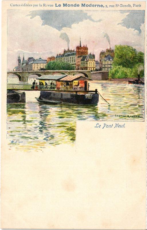 Carte postale ancienne Paris Pont Neuf